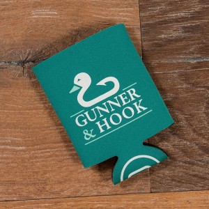 Gunner & Hook koozie logo
