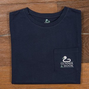 Gunner & Hook t-shirt cotton original navy folded