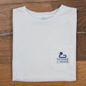 Gunner & Hook t-shirt cotton original white folded