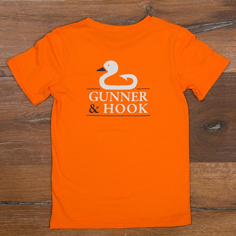 Gunner & Hook t-shirt cotton original orange back