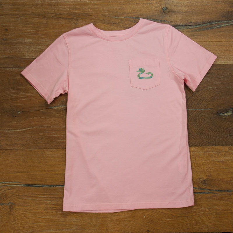 Gunner & Hook t-shirt cotton camo pink front