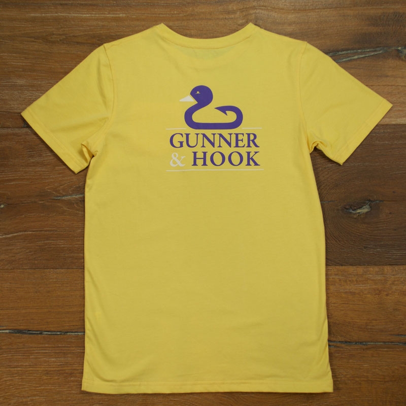 Gunner & Hook t-shirt cotton original yellow front