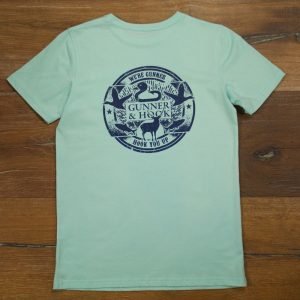 Gunner & Hook t-shirt cotton mint back