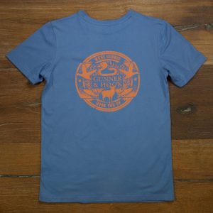 Gunner & Hook t-shirt cotton blue front